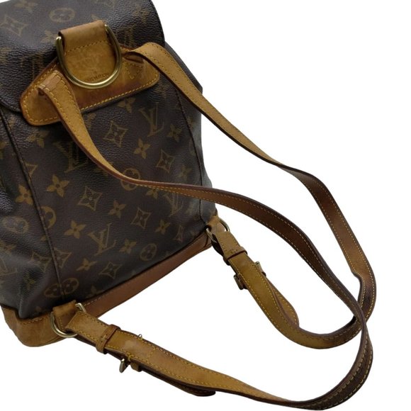 337282H V Louis Vuitton Backpack Bag Montsouris MM Brown Monogram main image 5